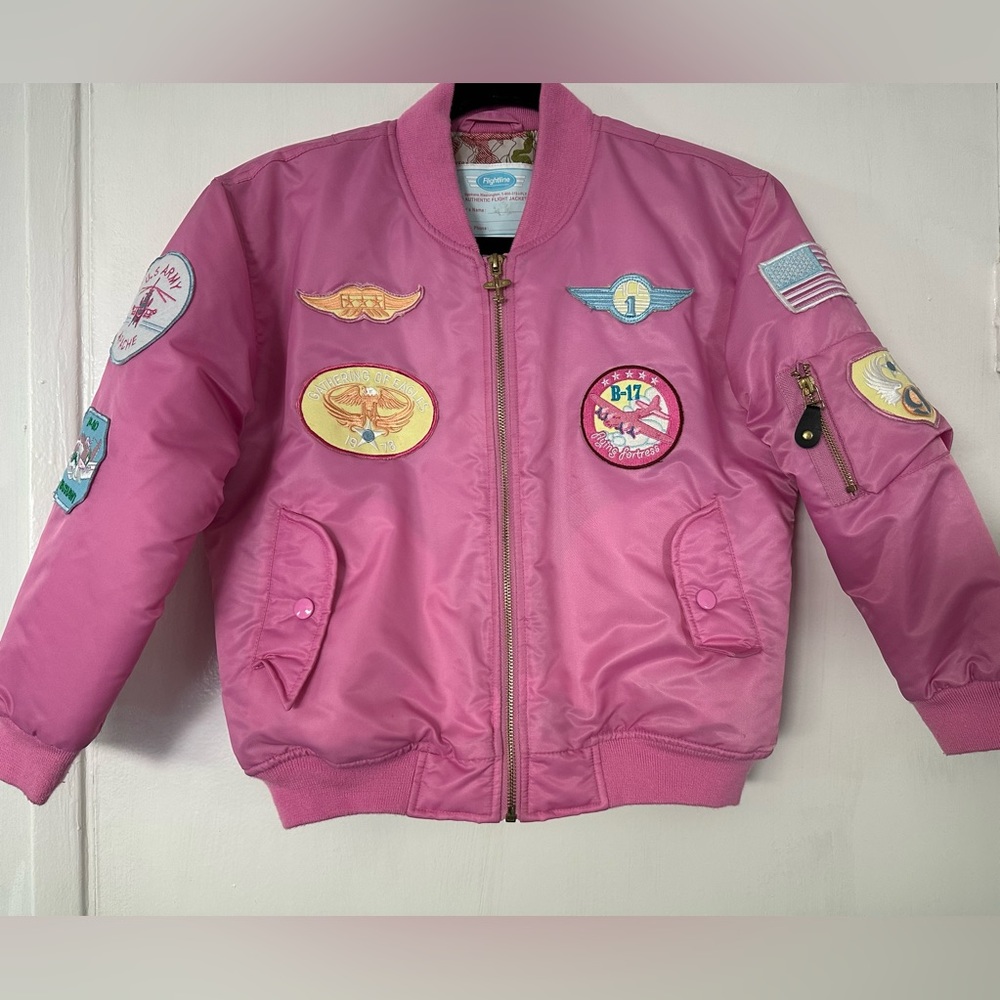 Adorable Pink ✈️ Flight Line Jacket